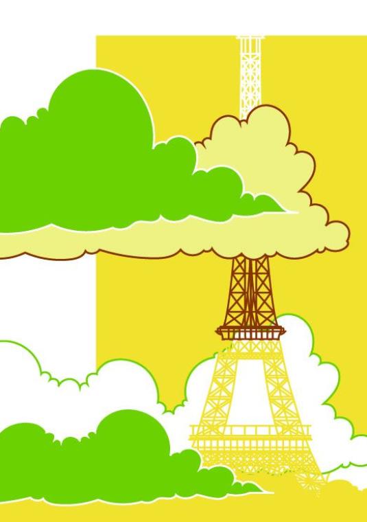 plakat spotkania: biały napis na żółtymtle: Klub Miłośników Kultury Francuskiej