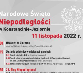 Plakat promujący 11 listopada. Treść jest w artykule.