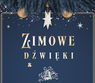 Plakat promujący koncert „Zimowe dźwięki”