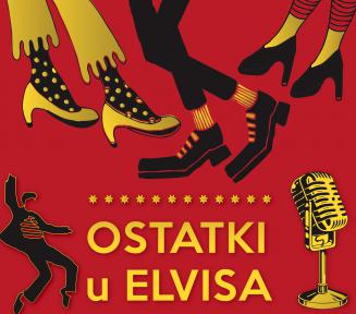 Plakat promujący potańcówkę „Ostatki u Elvisa”. 