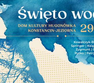 Grafika wektorowa. Plakat promujący „Święto wody”.