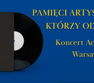 Grafika wektorowa. Plakat promujący koncert.