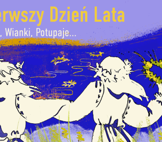grafika dwie kobiety na niebieskim tle