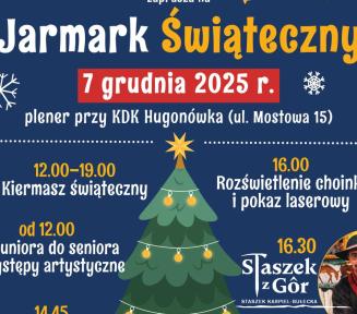 Plakat promujący konstanciński jarmark świąteczny.