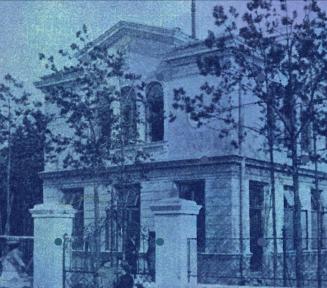 willa Konstancina zdjęcie w niebieskiej sepii