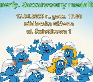 Plakat wydarzenia ze Smerfami